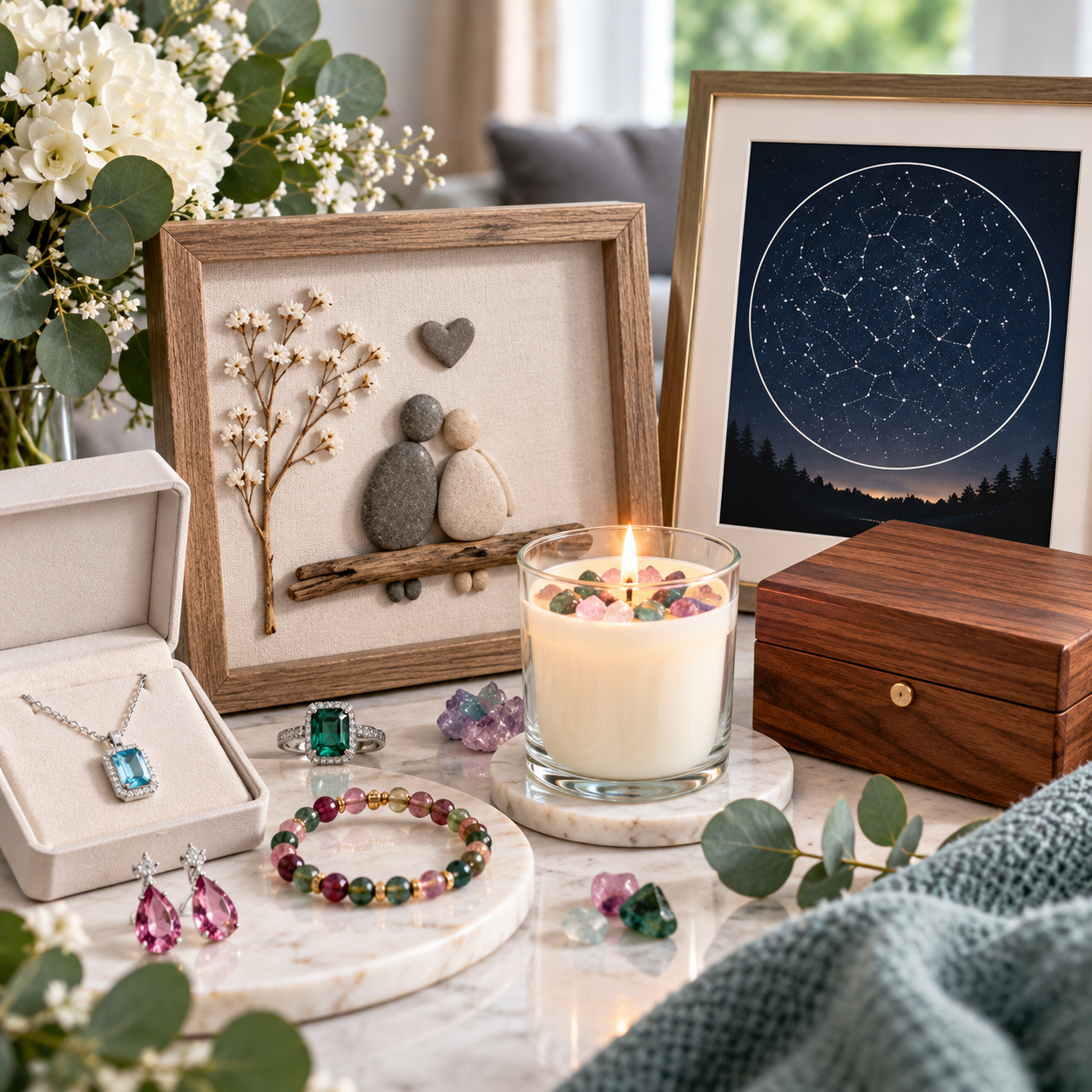 38th Wedding Anniversary Gift: Gemstone-Inspired Home Decor and Keepsakes