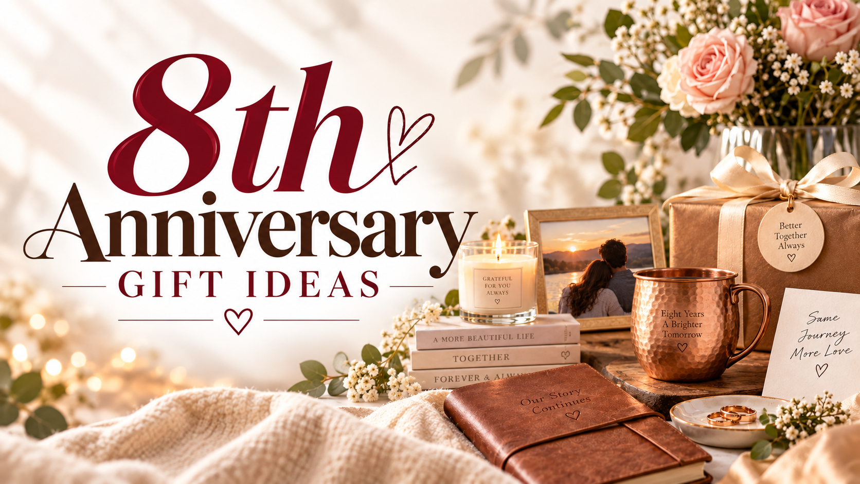 8th Wedding Anniversary Gift Ideas from Traditional to Modern