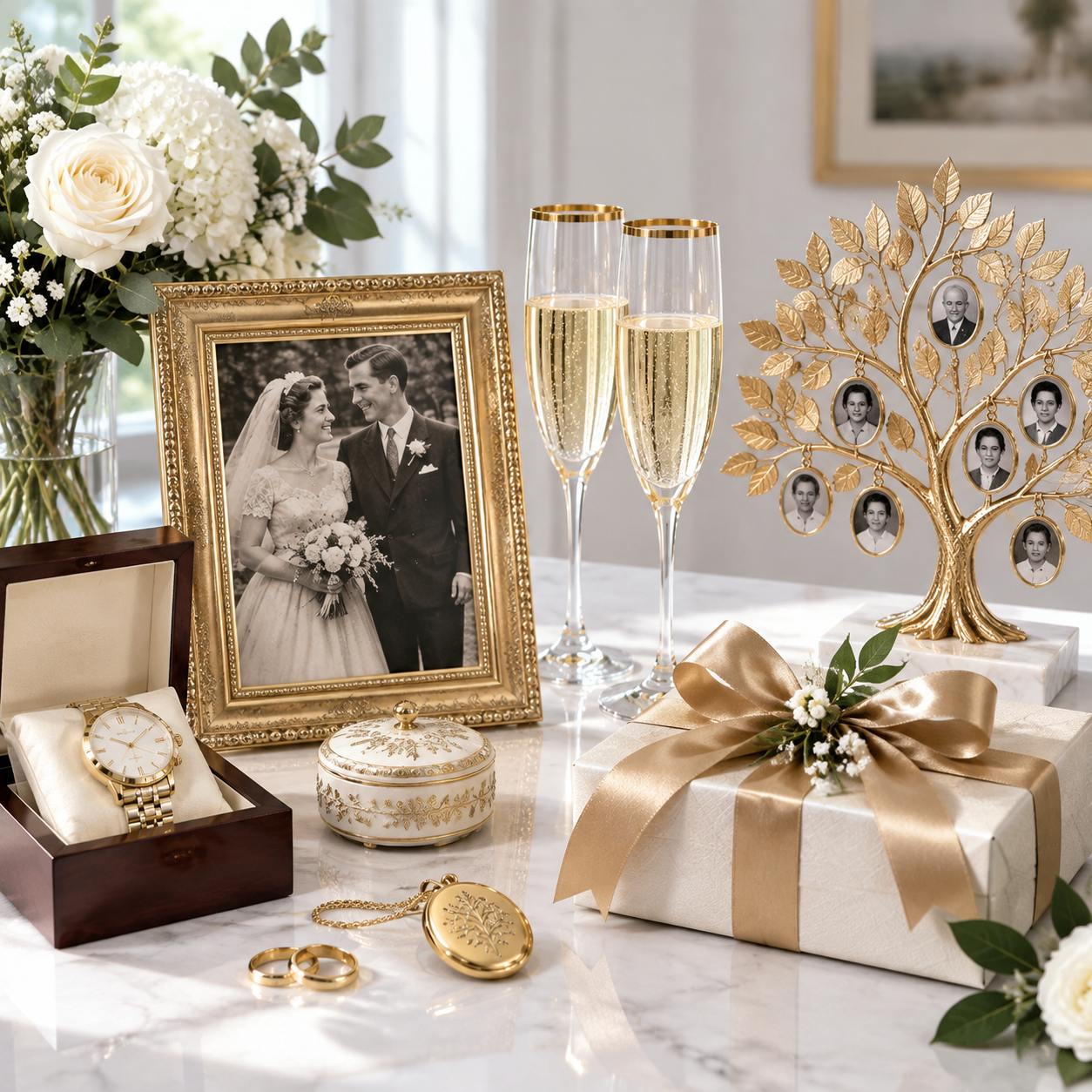 50th Anniversary Symbol: Personalized Keepsakes and Home Decor