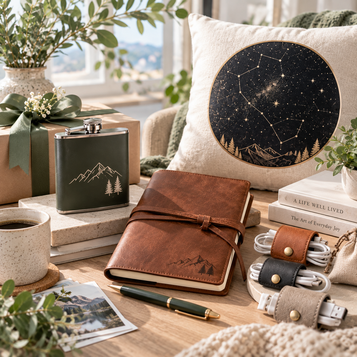 9th Anniversary Gift Ideas: Personalized Leather Accessories