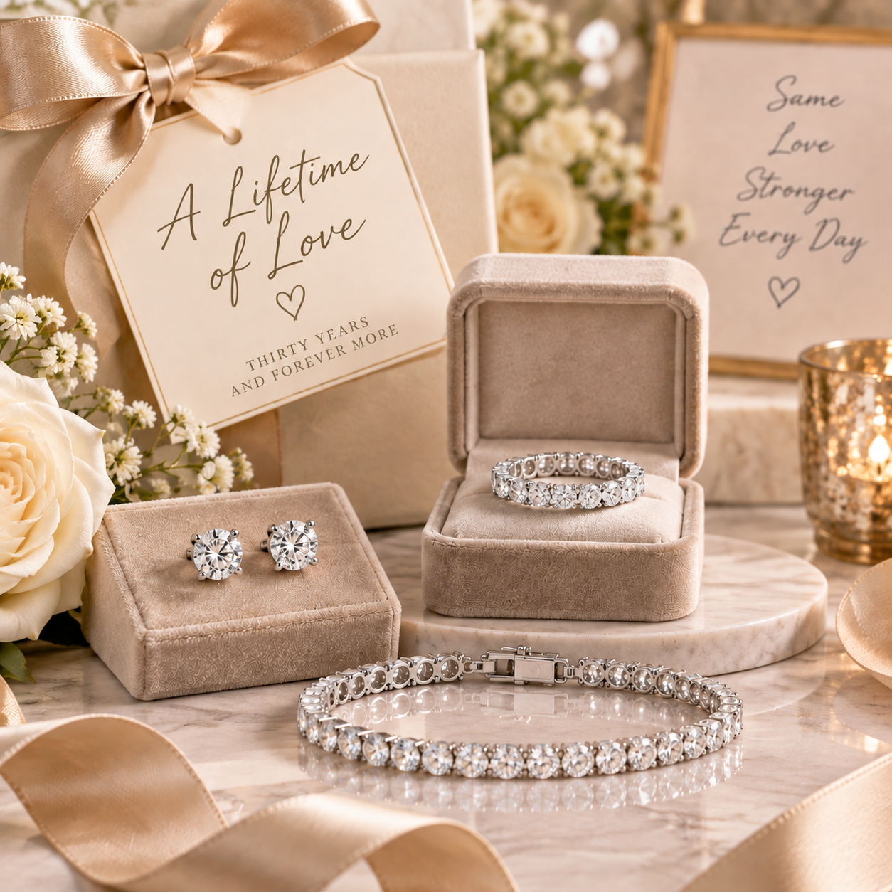 Traditional 30th Anniversary Gifts: The Modern Diamond Alternative