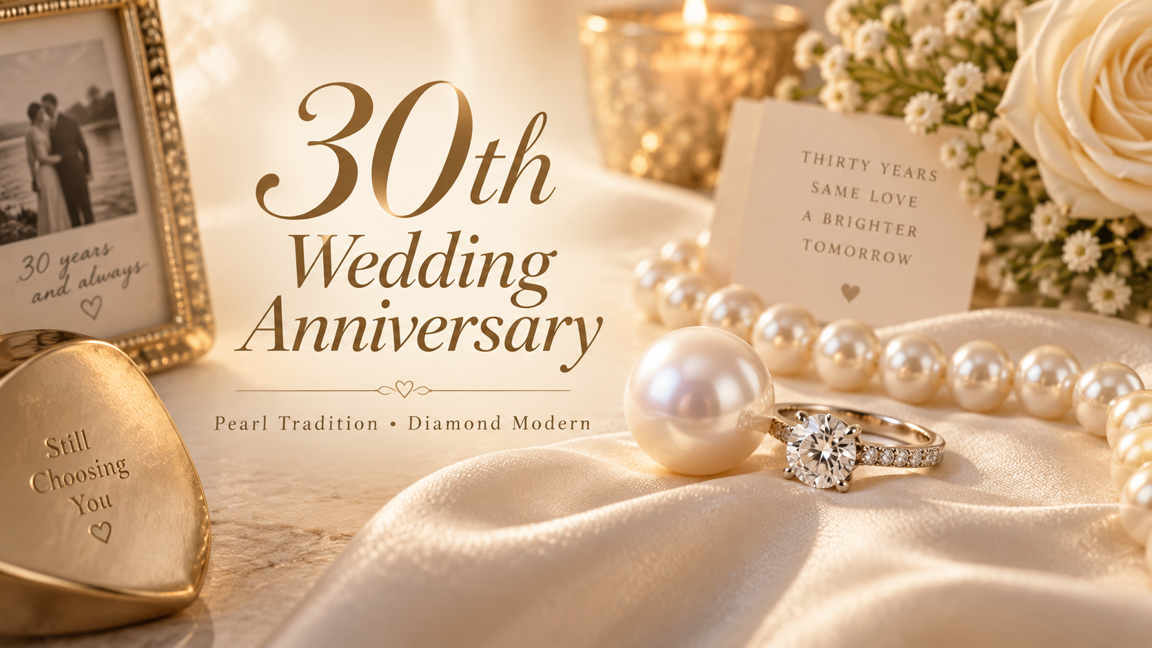 What Is the Traditional 30th Wedding Anniversary Gift