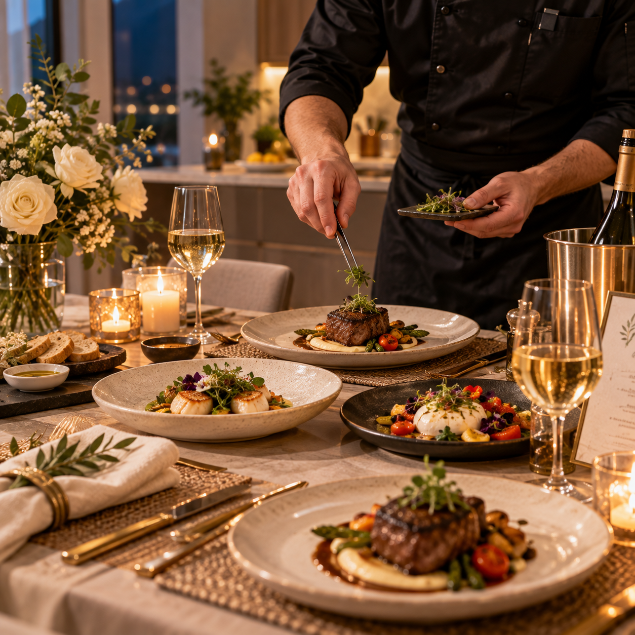 1-Year Anniversary Gifts for Girlfriend: Private Chef Dinner