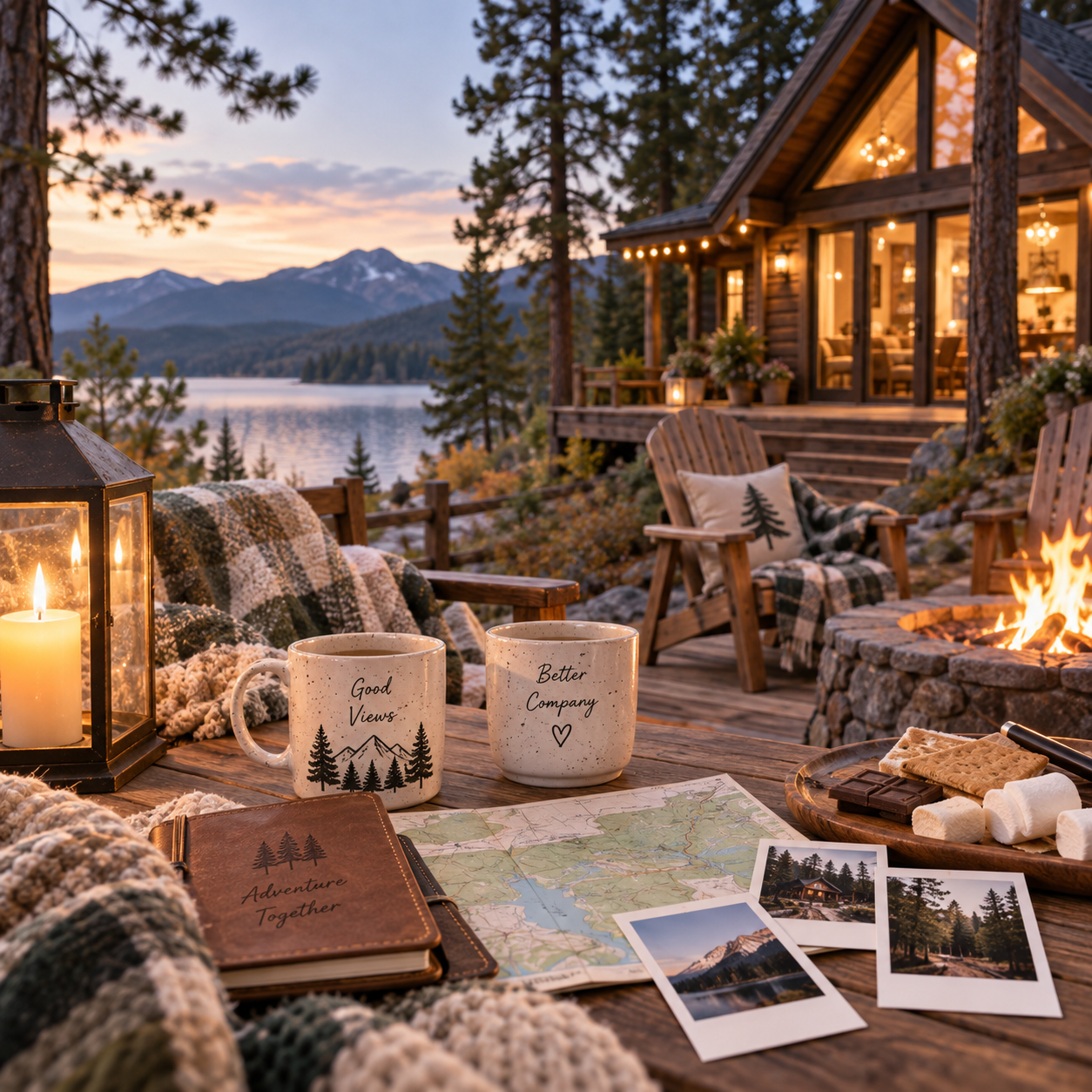 1-Year Anniversary Gifts for Girlfriend: Weekend Cabin Getaway