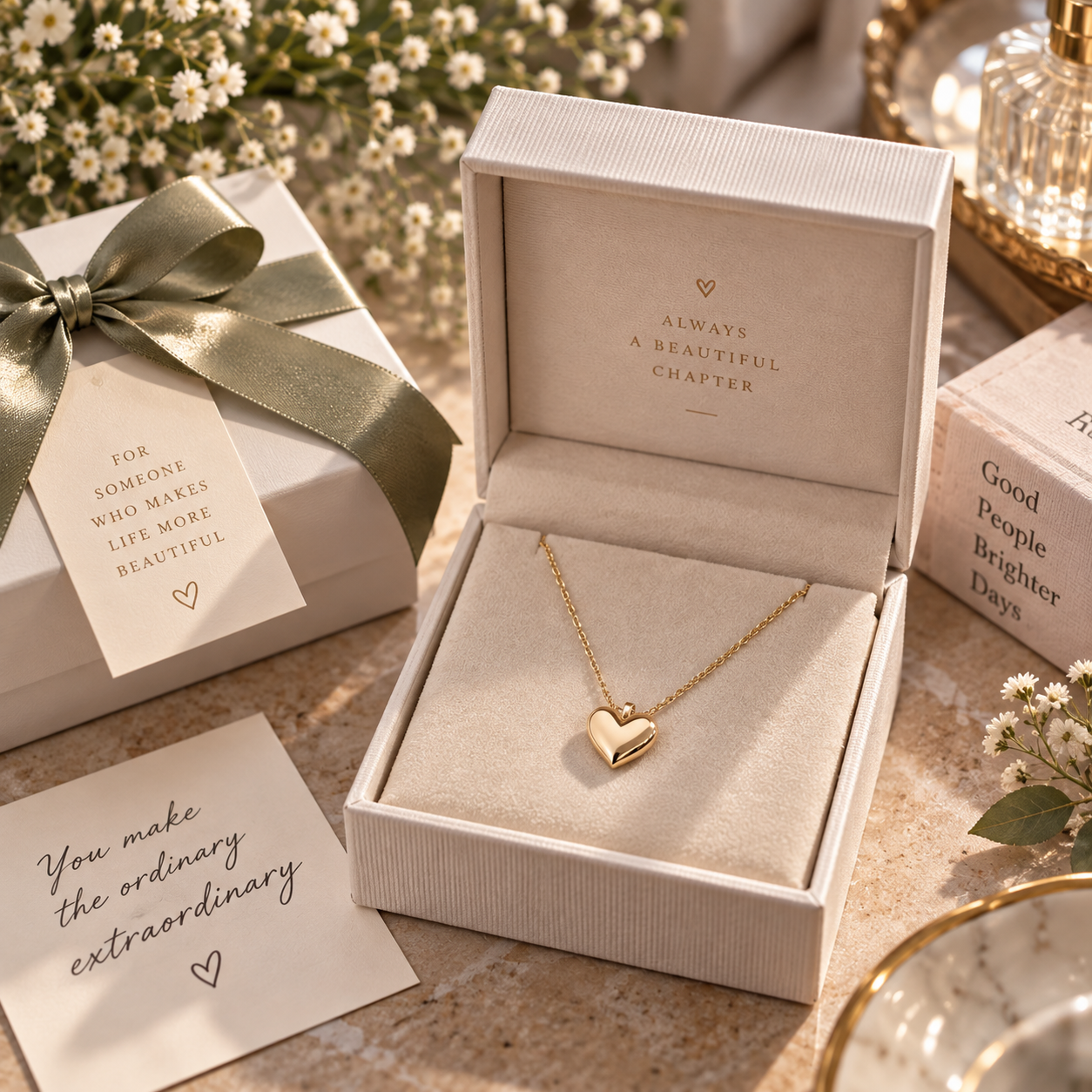 1-Year Anniversary Gifts for Girlfriend: Classic Heart Necklace