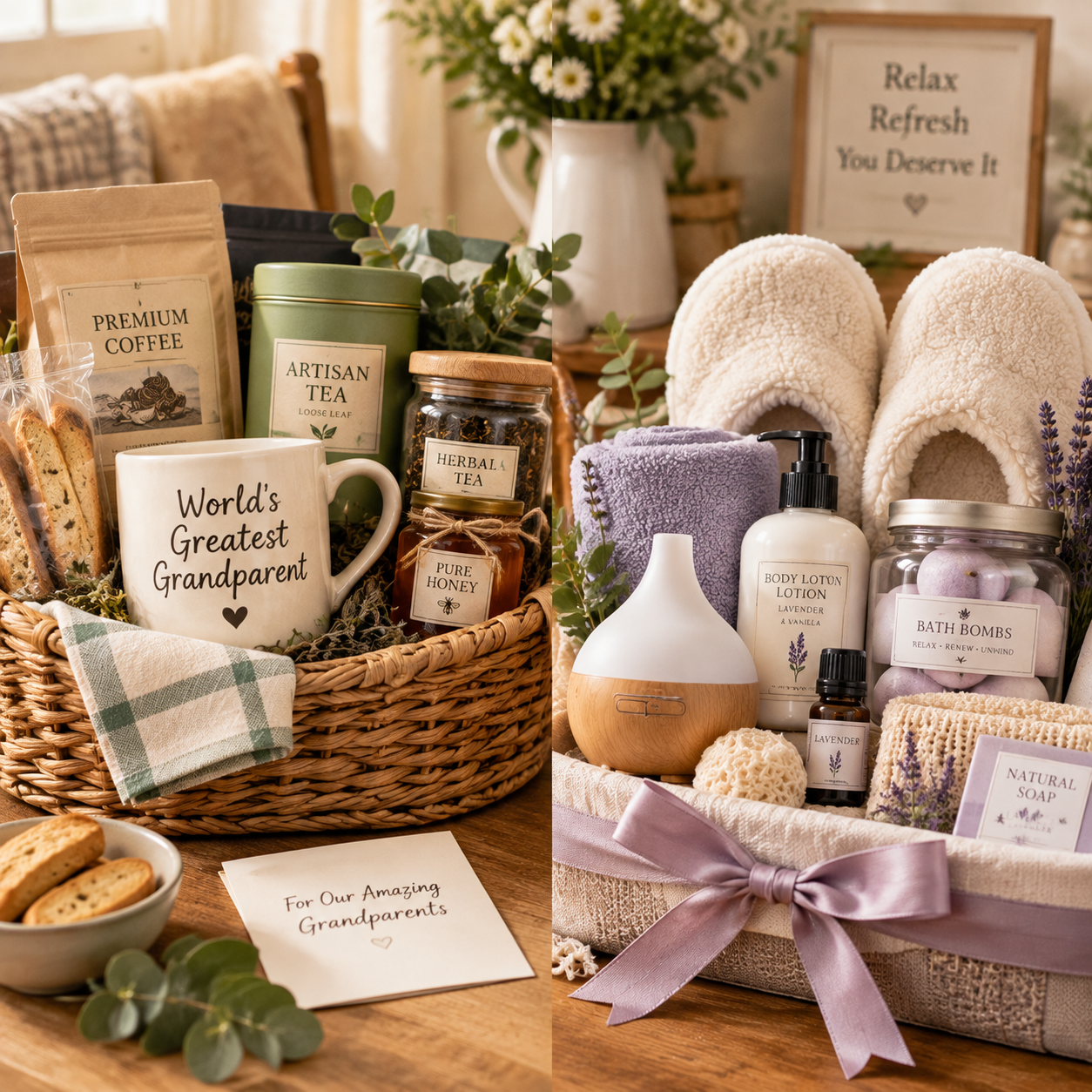 Gourmet Treat Baskets and Wellness Kits