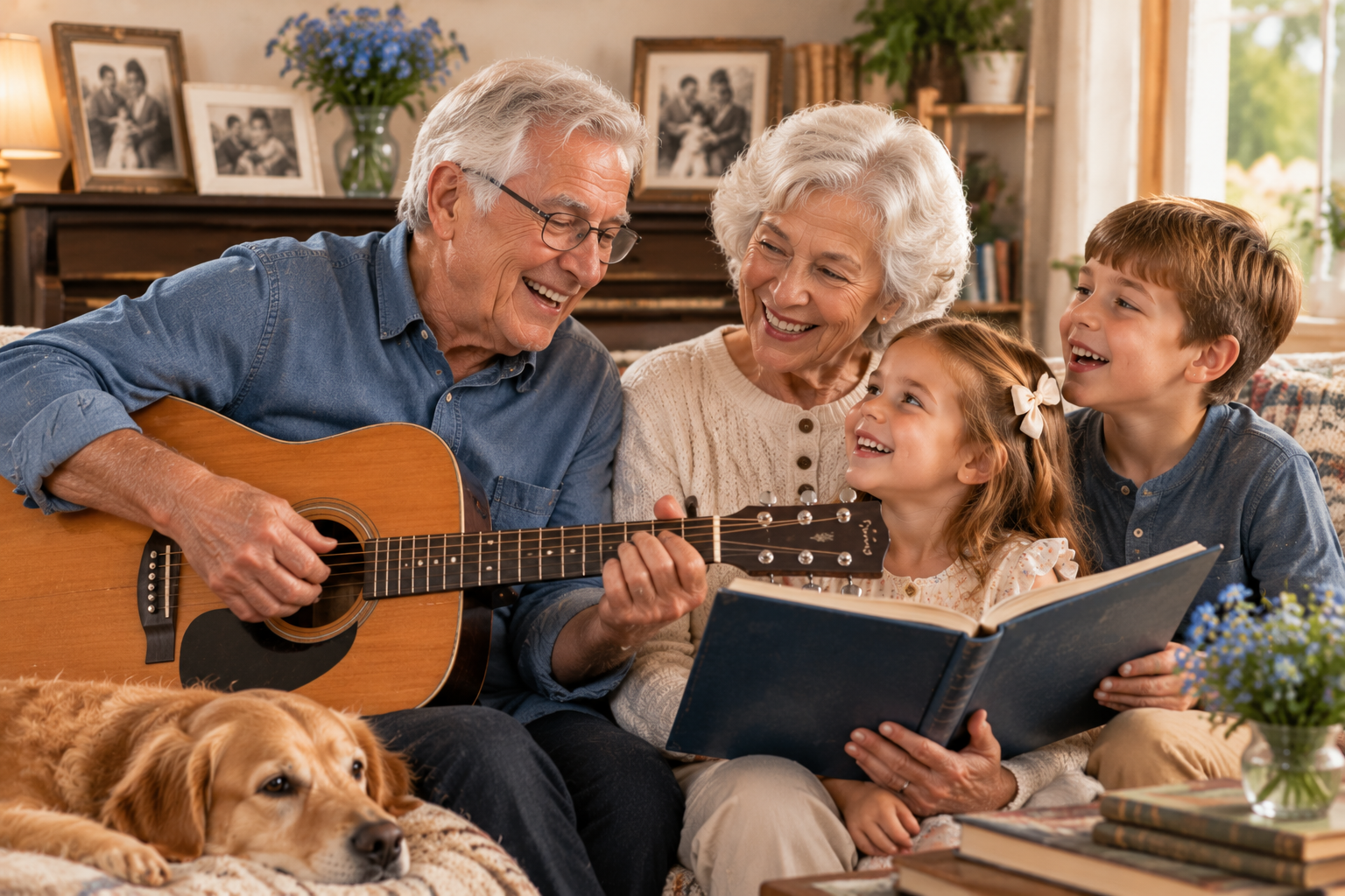 The official song for the holiday is A Song for Grandma and Grandpa