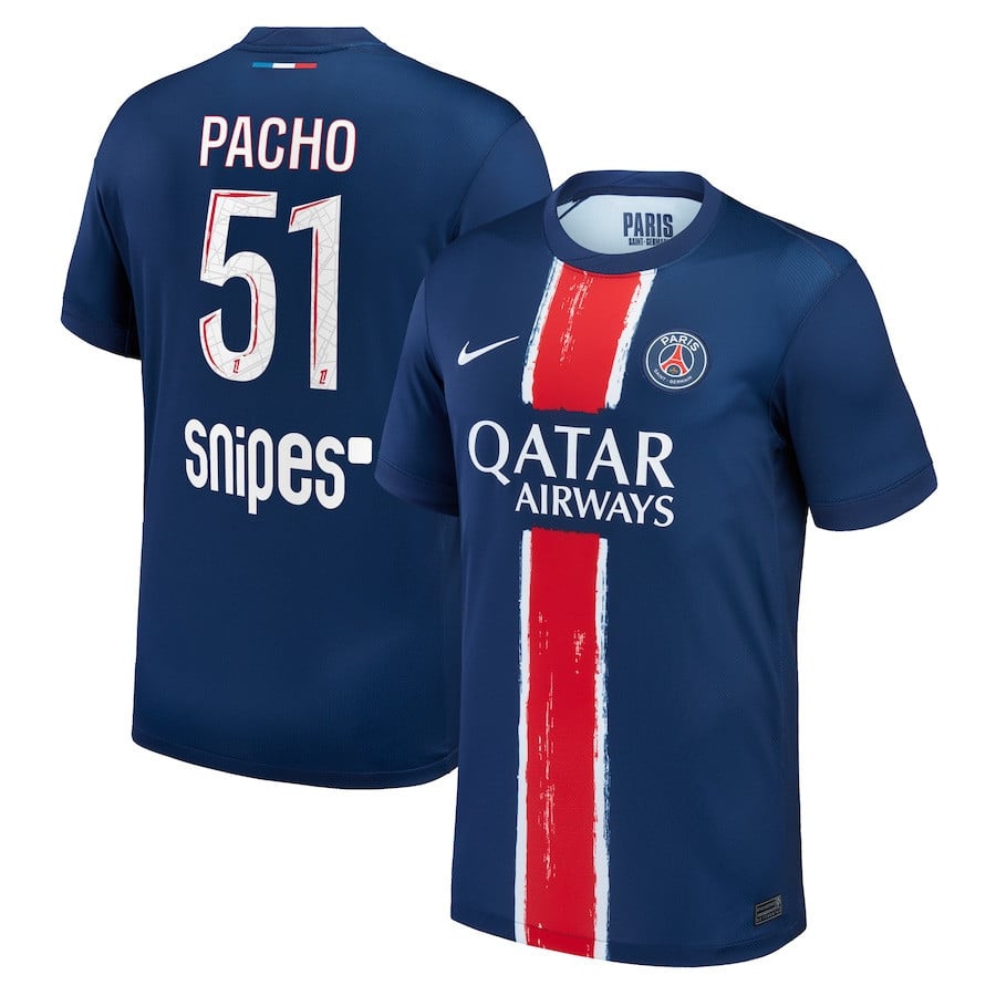 Willian Pacho 51 Paris Saint-Germain 2024/25 Home Men Jersey - Navy