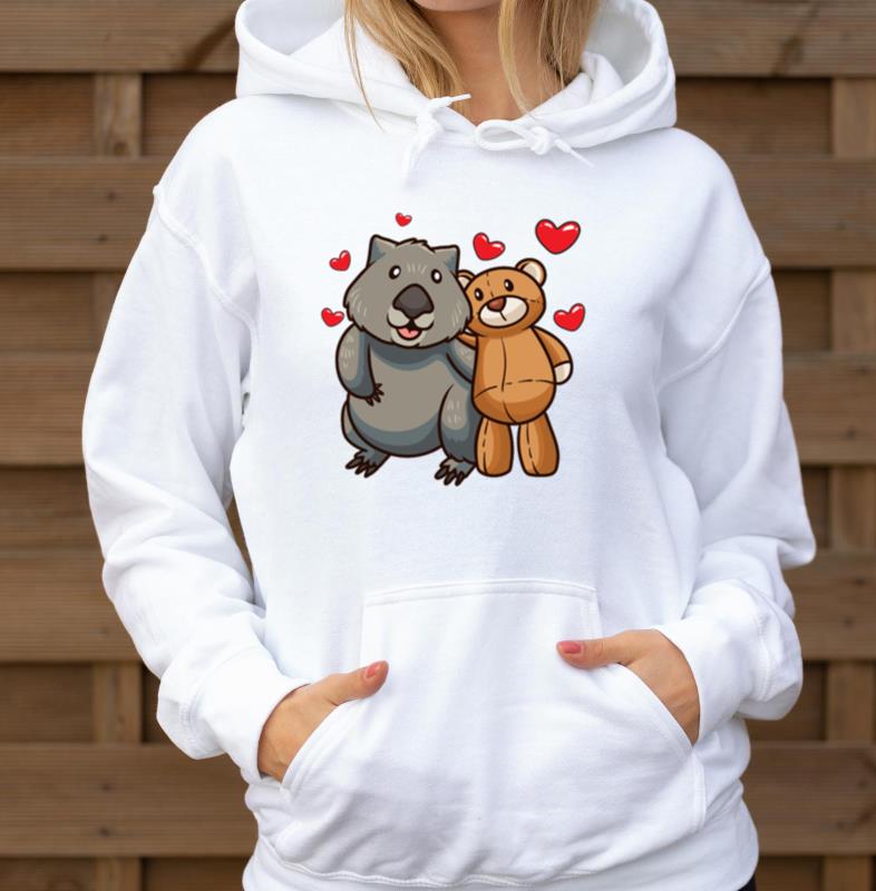 Wombat With stuffed animal - Unisex Hoodie