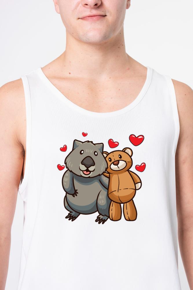 Wombat With stuffed animal - Unisex Tank Top