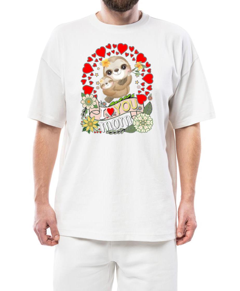 Womens Mama Sloth - Cute Sloth Mother Mom T-Shirt - Unisex Standard T-Shirt