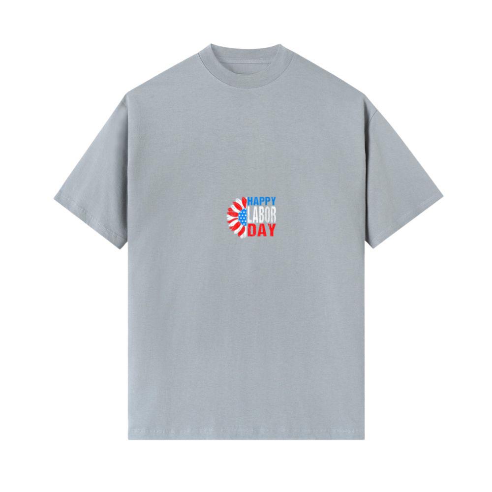 Womens Patriotic Happy Labor Day American Flag Flower Sublimation 4