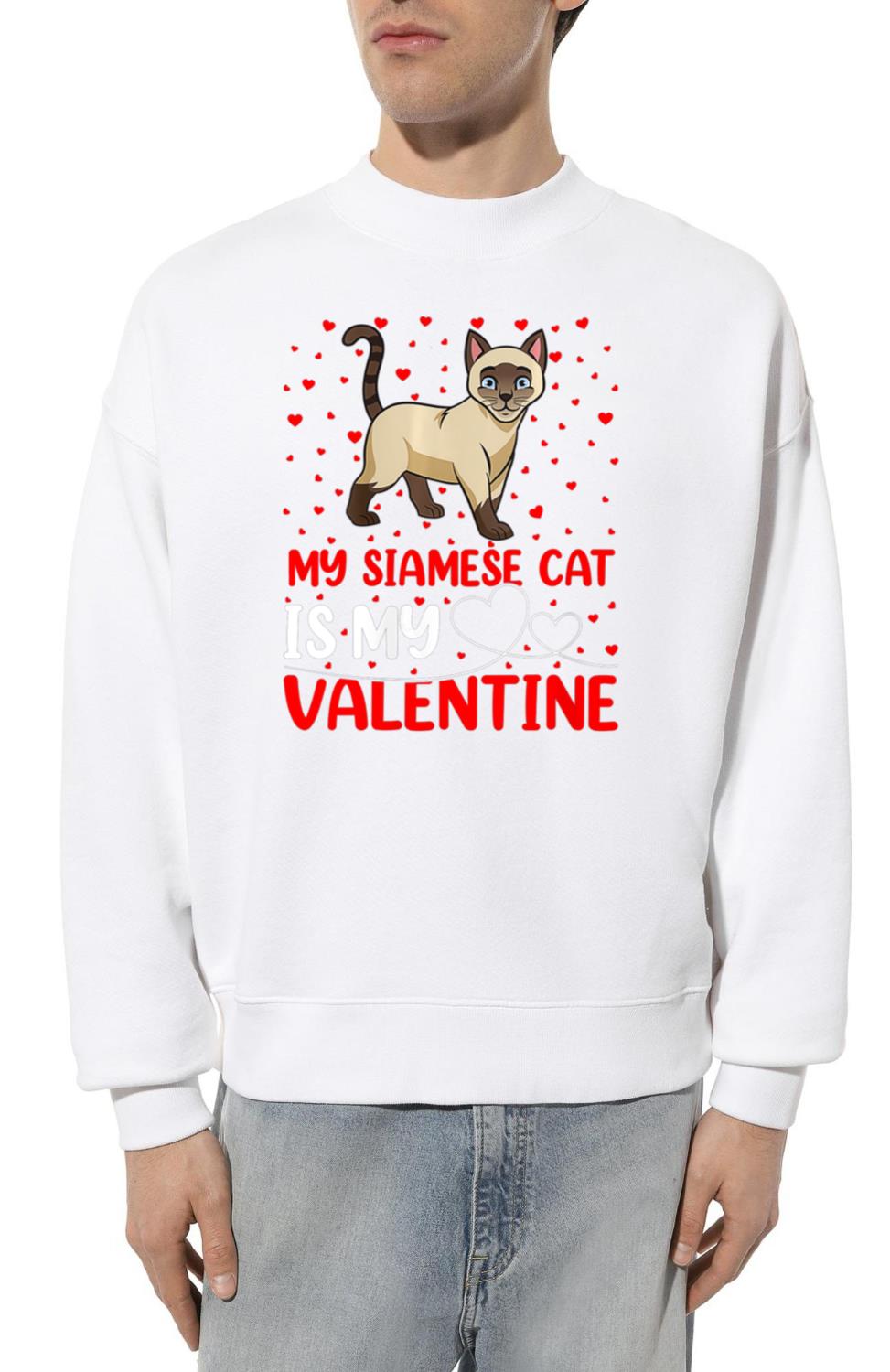 Womens Siamese Cat Animal Lover Funny Siamese Cat - Unisex Sweatshirt
