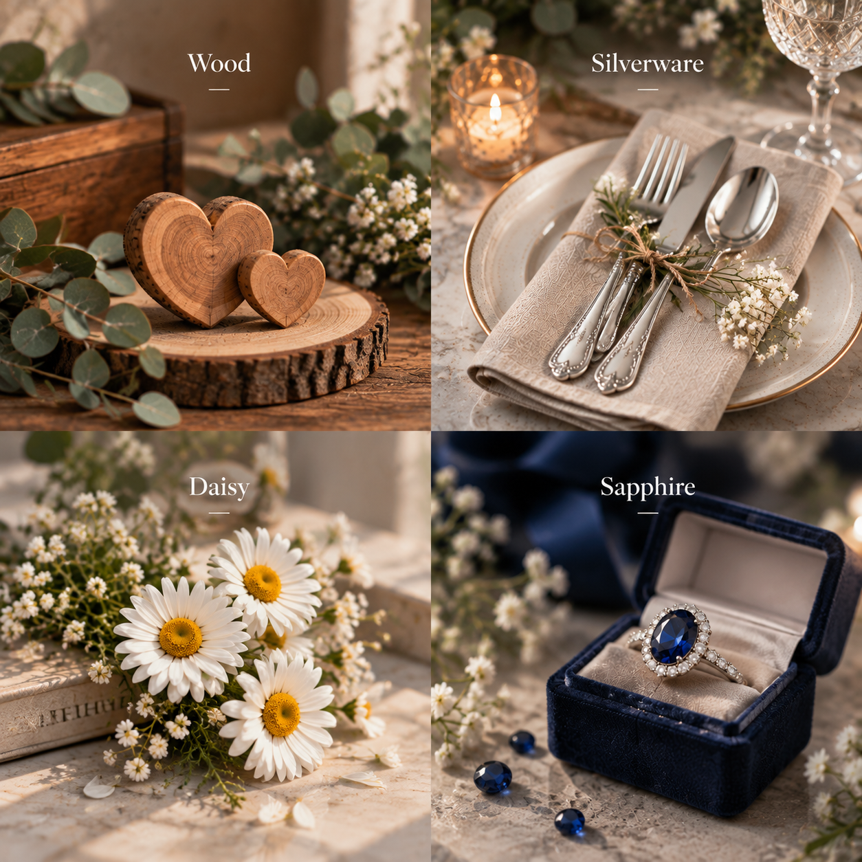 Traditional and Modern 5th Wedding Anniversary Symbols