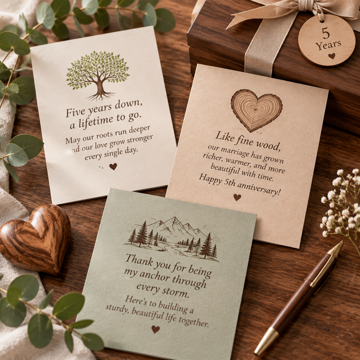 Happy Wood Anniversary Wishes and Quotes to Write on a Card