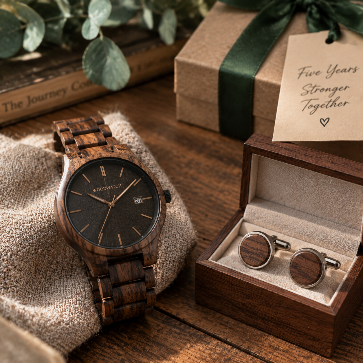Wooden Watch or Cufflinks