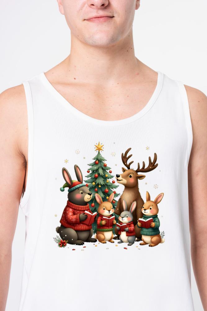 Woodland Animals Christmas - Unisex Tank Top