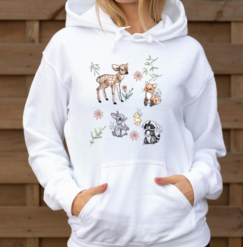 Woodland Animals Fairycore Woodland Creature Gift - Unisex Hoodie