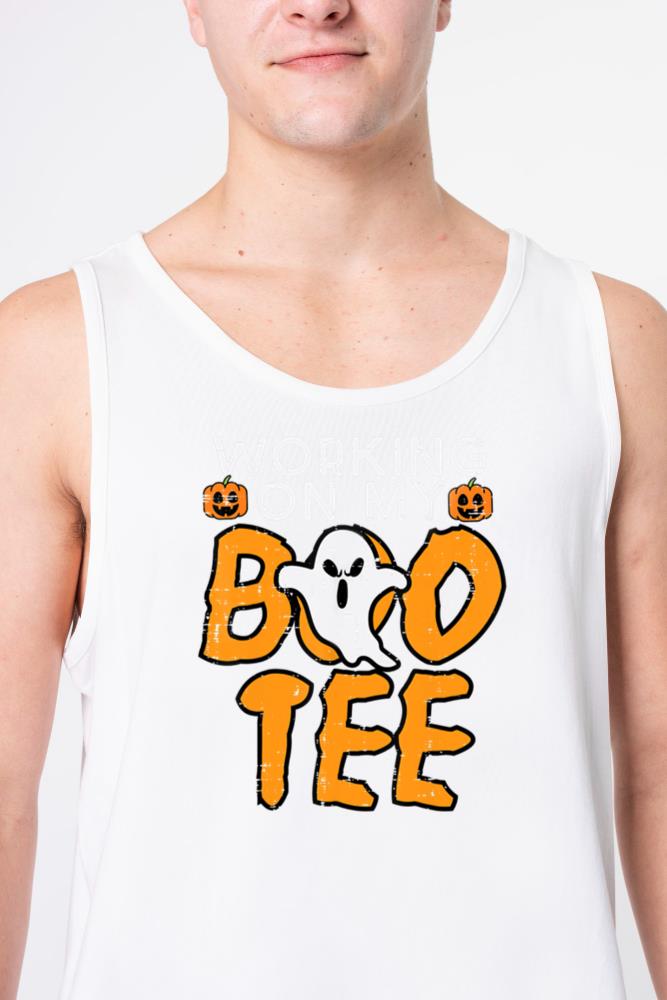 Working On My Boo Tee Gym Fun Yoga Pilates Fitness - Unisex Tank Top