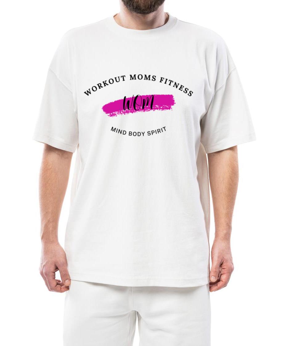 Workout Moms Fitness Hot Pink logo - Unisex Standard T-Shirt