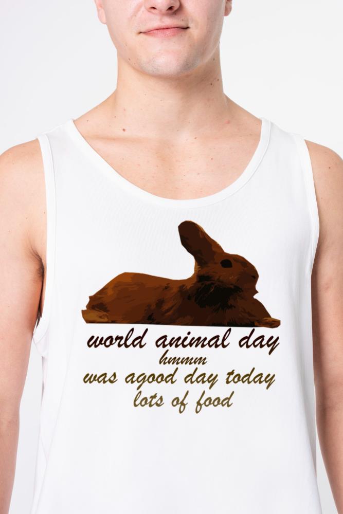 world animal day hmmm was agood day today - Unisex Tank Top