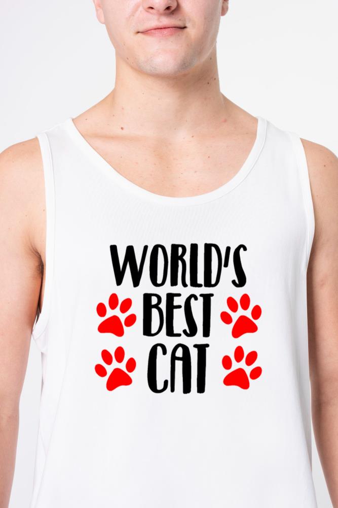 world s best cat - Unisex Tank Top