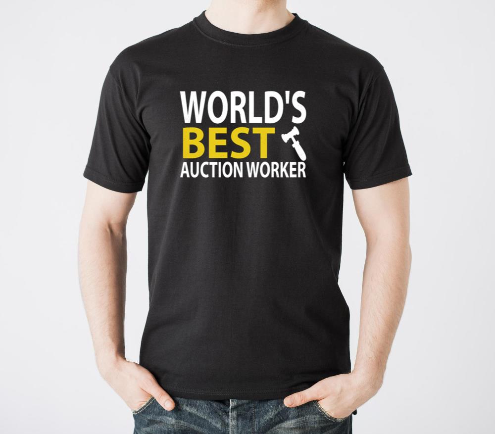 World's Best Auction Worker Funny Job Title Auctio - Unisex Standard T-Shirt