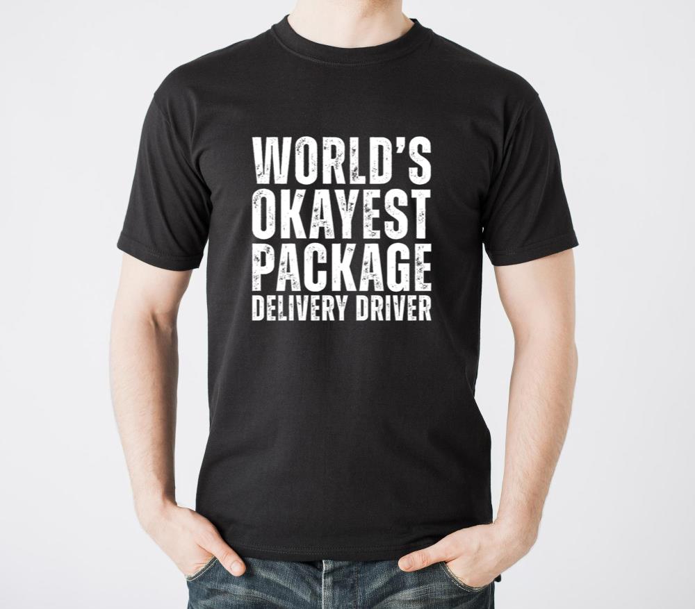 Worlds Okayest Package Delivery Driver - Unisex Standard T-Shirt
