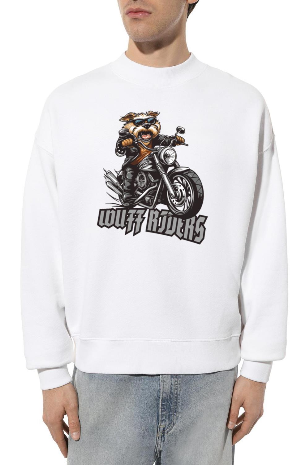 Wuff Riders_ Motorcycle Dogs - Unisex Sweatshirt