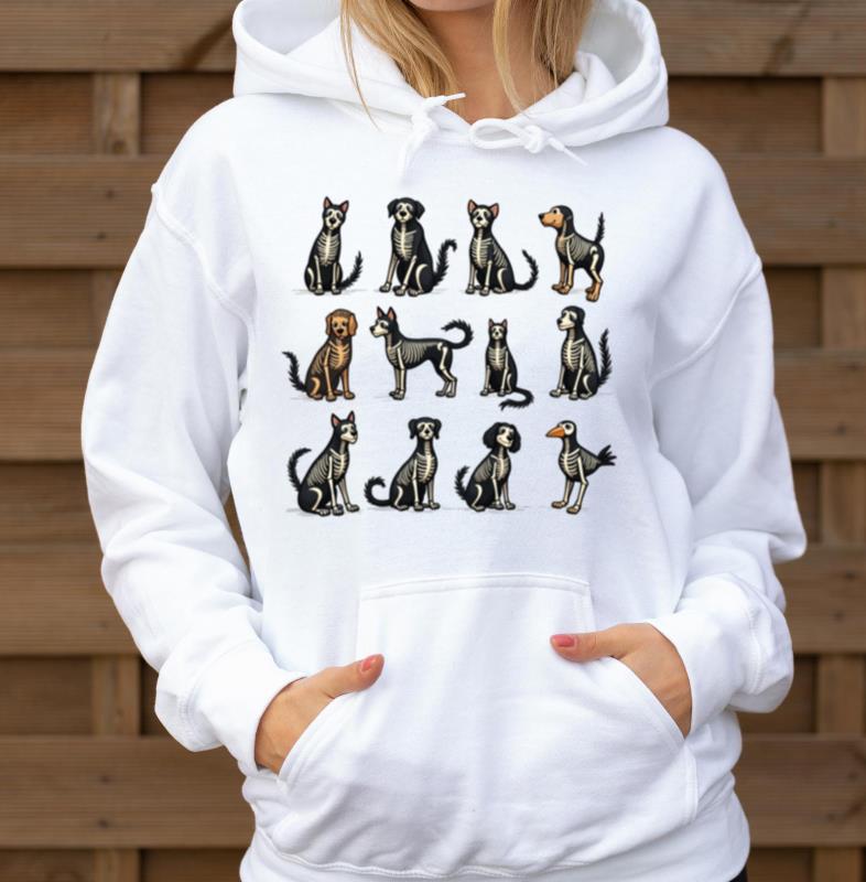 X-Ray Pets Collection _ Skeleton Animals Design - Unisex Hoodie