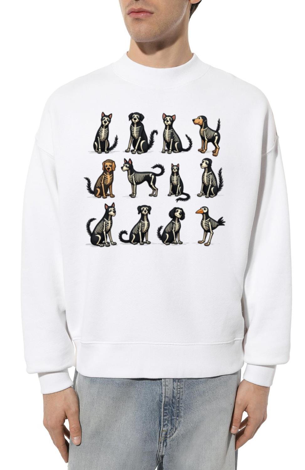 X-Ray Pets Collection _ Skeleton Animals Design - Unisex Sweatshirt