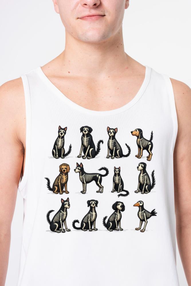 X-Ray Pets Collection _ Skeleton Animals Design - Unisex Tank Top