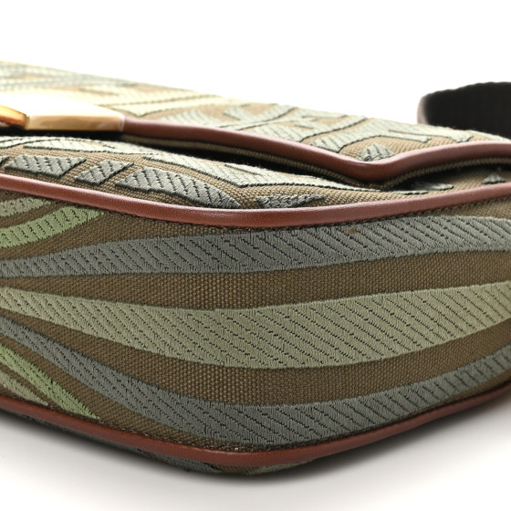 X SARA COLEMAN Canvas Vitello King FF Fish Eye Embroidered Baguette Amazzonia Ghianda - Image 10