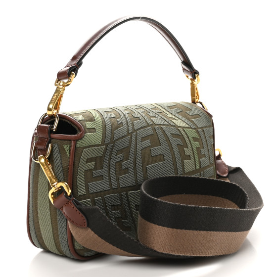 X SARA COLEMAN Canvas Vitello King FF Fish Eye Embroidered Baguette Amazzonia Ghianda - Image 3