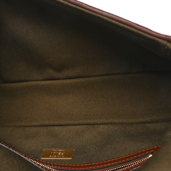 X SARA COLEMAN Canvas Vitello King FF Fish Eye Embroidered Baguette Amazzonia Ghianda - Image 5