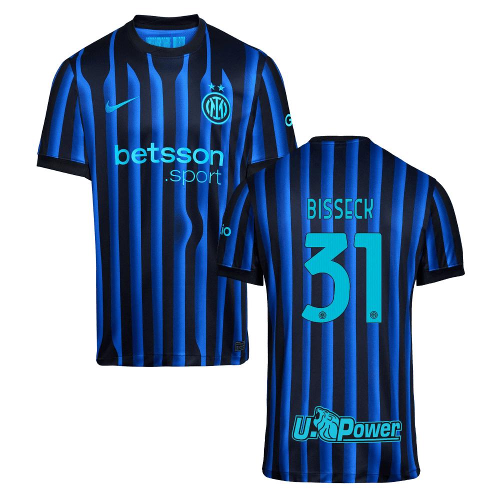Yann Aurel Bisseck 31 Inter Milan 2025/26 Home Men Jersey - Blue