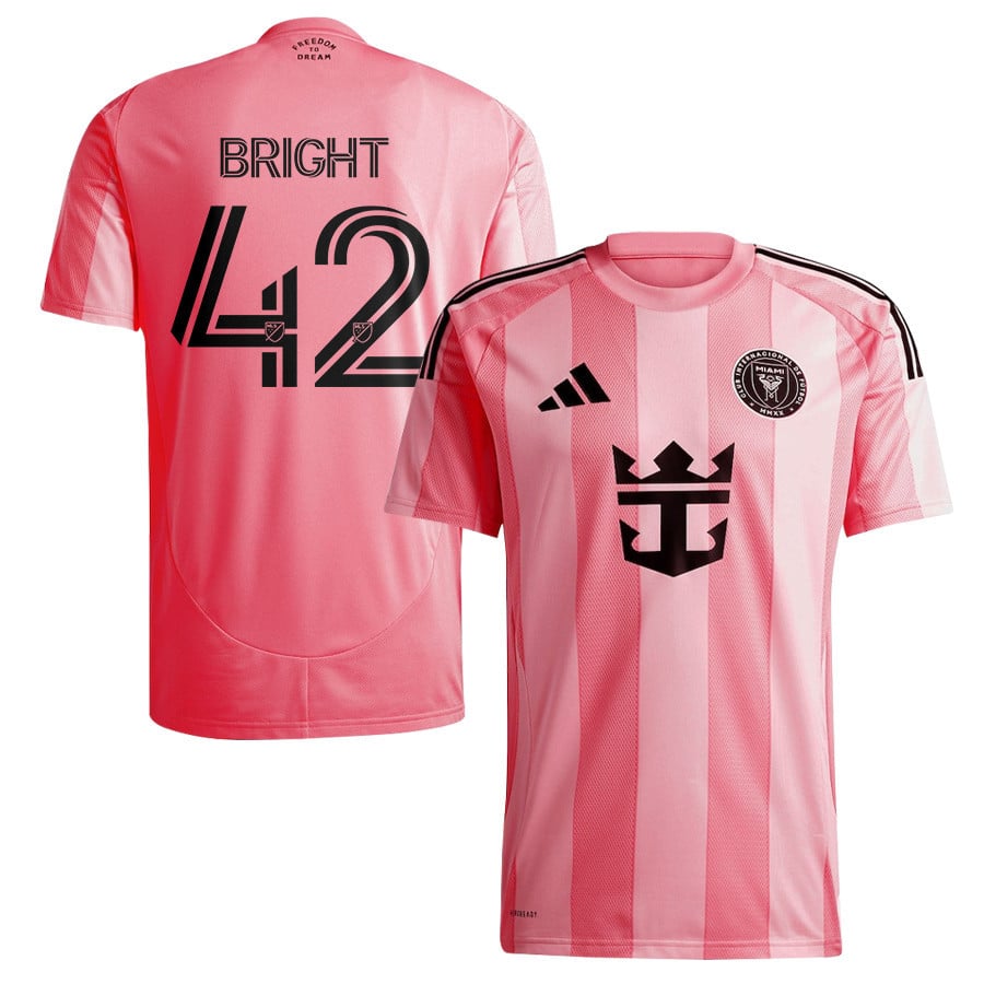 Yannick Bright 42 Inter Miami CF 2025 Euforia Men Jersey - Light Pink