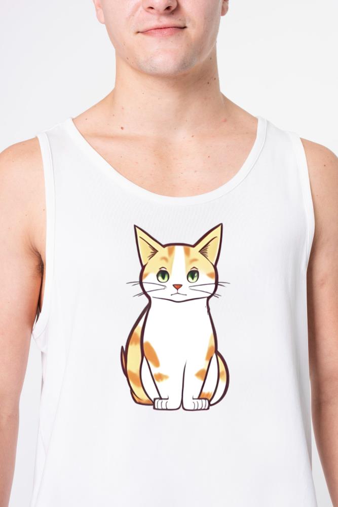 yellow cat animal pet - Unisex Tank Top