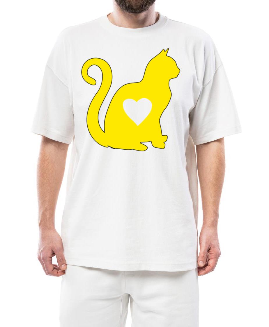 yellow cat living without a cat is pointless - Unisex Standard T-Shirt