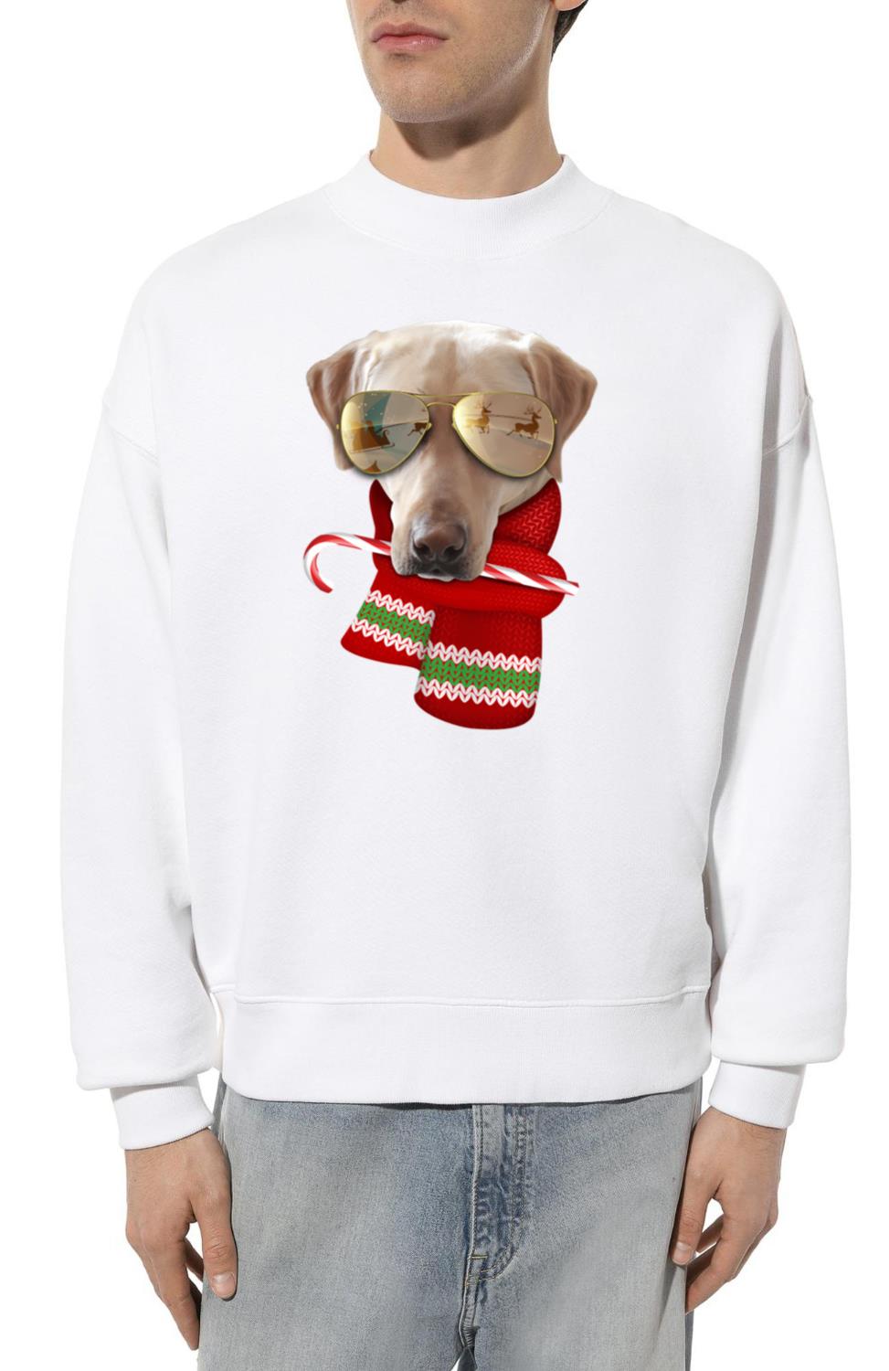 Yellow Labrador For Dog Sunglasses - Unisex Sweatshirt