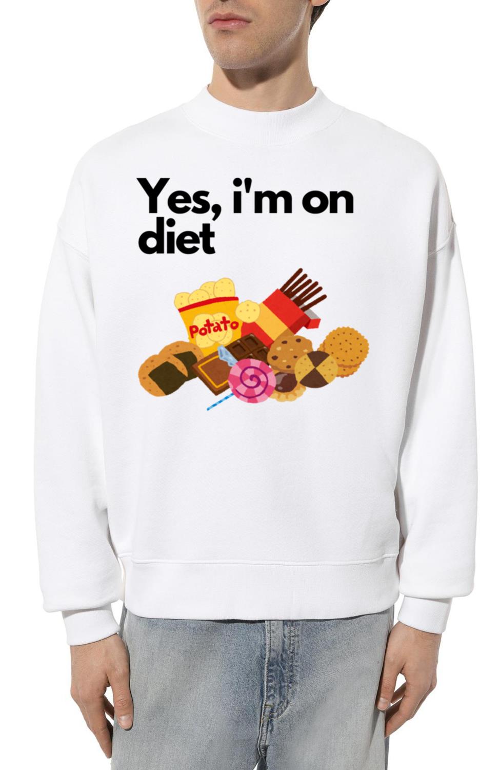 Yes, I`m on a diet - Unisex Sweatshirt