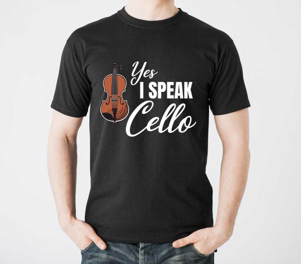 Yes I Speak Cello Funny Cellist Musical Orchestra - Unisex Standard T-Shirt