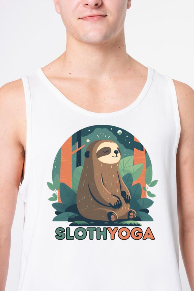 Yoga Graphics Collection Cute Sloth - Unisex Tank Top