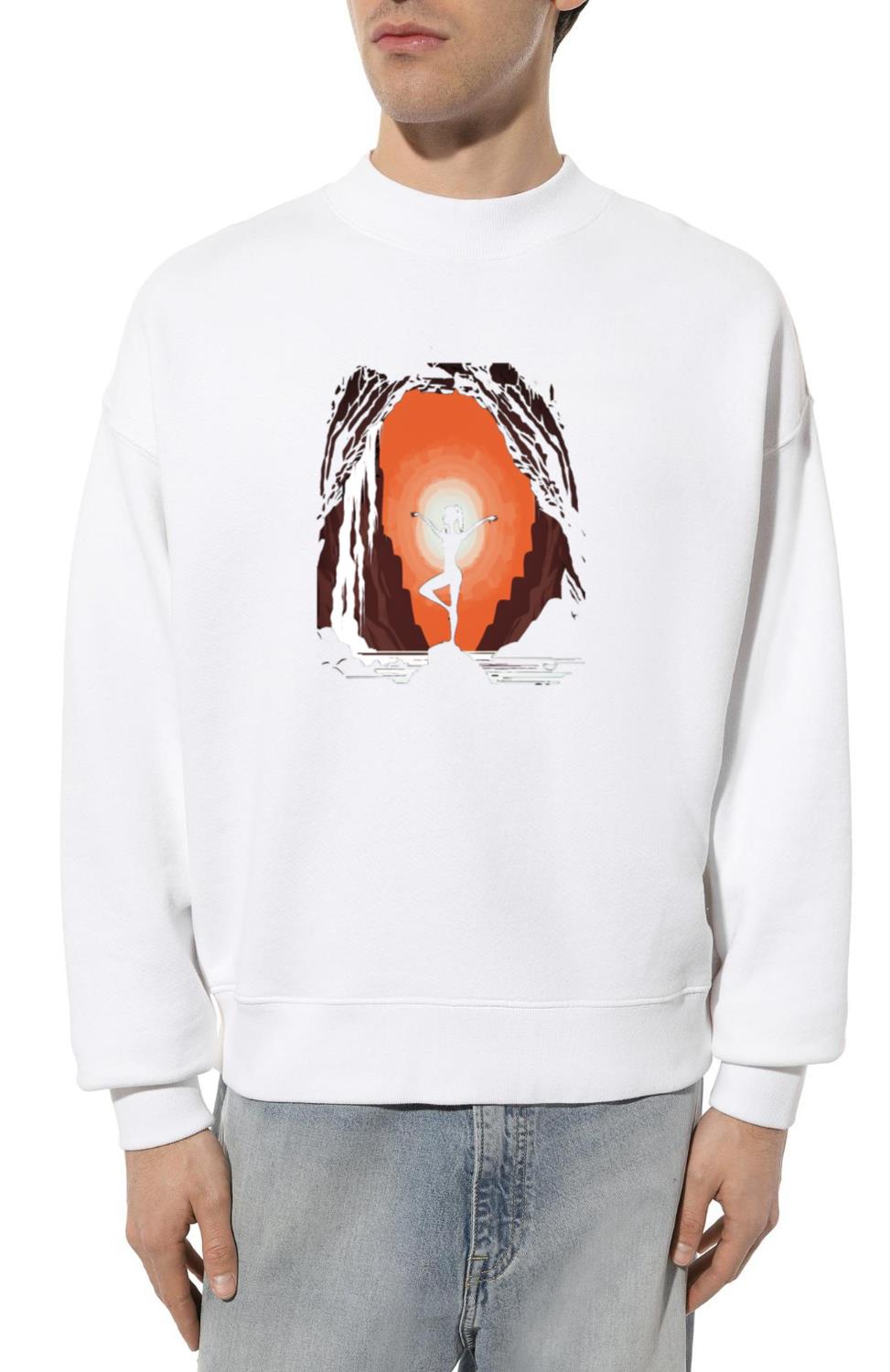 Yoga Meditation Instructor Mom Doing Yoga In - Unisex Sweatshirt