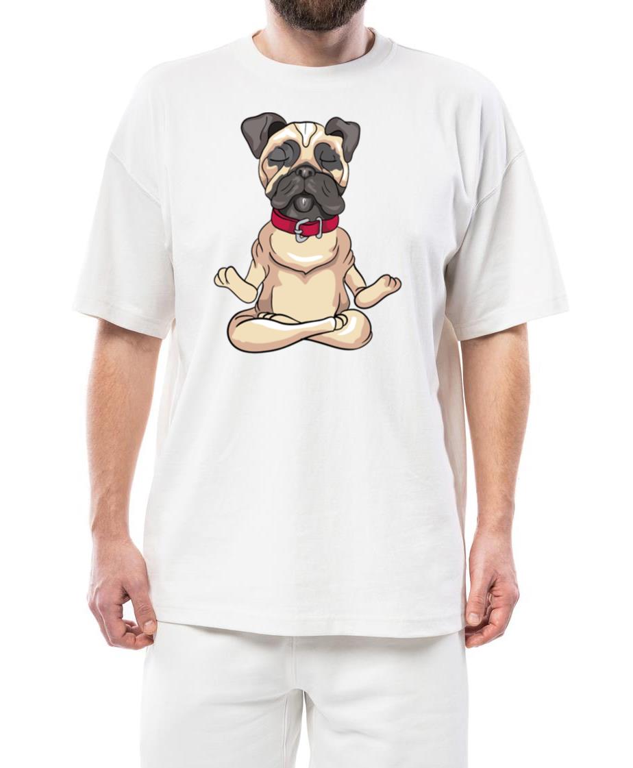 Yoga Meditation Pug Dog - Unisex Standard T-Shirt