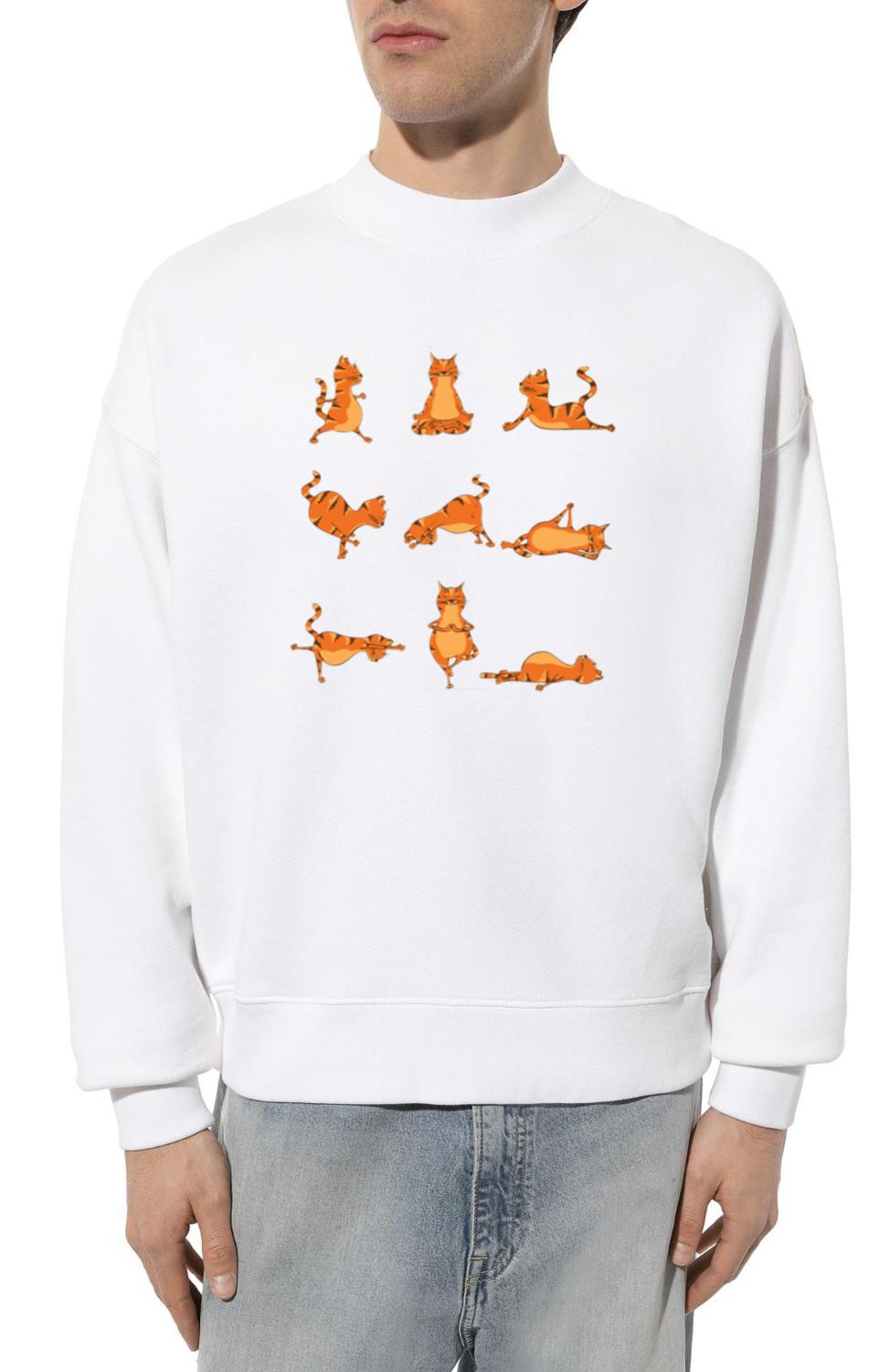 Yoga Pose Cat. Funny Yoga Jokes - Unisex Sweatshirt