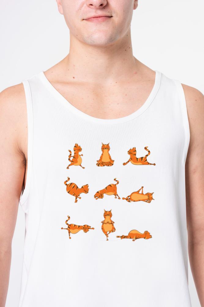 Yoga Pose Cat. Funny Yoga Jokes - Unisex Tank Top