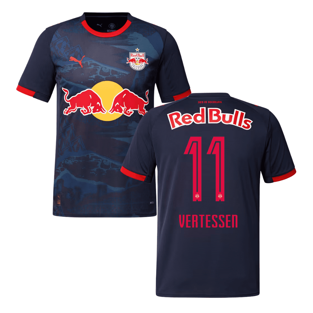 Yorbe Vertessen 11 Red Bull Salzburg 2025/26 Home Men Jersey - Navy