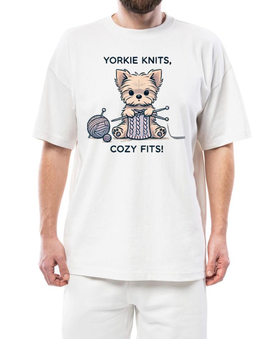 Yorkie Knits, Cozy Fits! - Unisex Standard T-Shirt