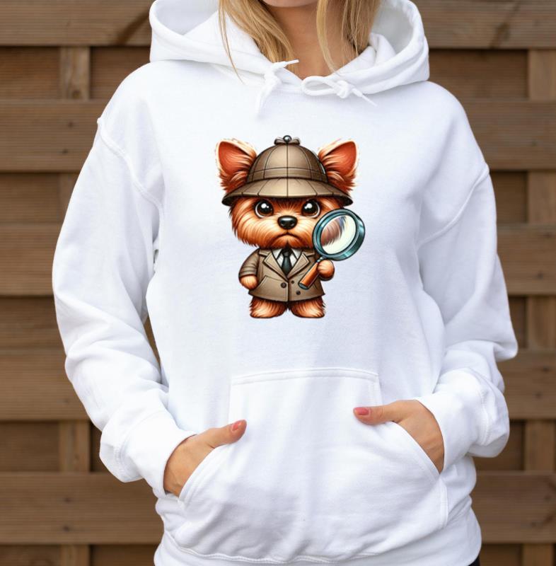 Yorkie Pet Detective Yorkshire Dog Funny Animals - Unisex Hoodie